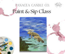 Load image into Gallery viewer, Paint &amp; Sip Class - Manatees
